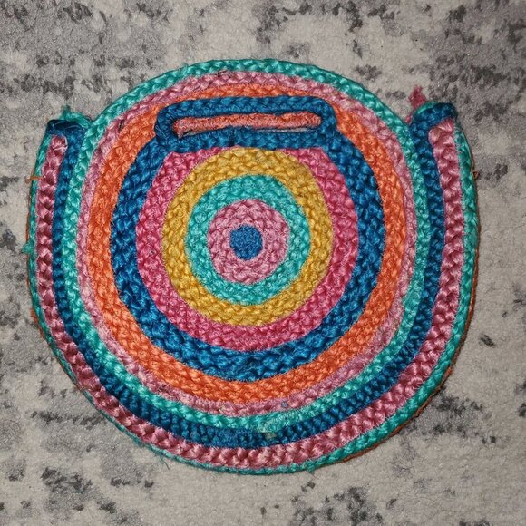 Forever 21 Colorful Straw Shoulder or Hand Bag || Like New! - Picture 3 of 7